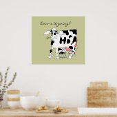 Koe gaat het? Poster afdrukken (Keuken)