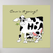 Koe gaat het? Poster afdrukken (Voorkant)