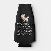 Koe Gedrukte bespreking over mijn Koe op elk ogenb Flesjeskoeler (Voorkant)