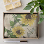  Koe Geel Briefkaart voor zonnebloem Weefpapier Tissuepapier (Geschenk)