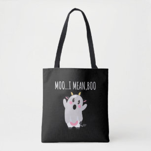 Koe Geest Koe Moe Ik Bedoel Boe Halloween Cadeau Tote Bag