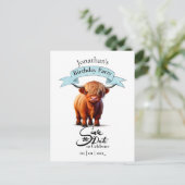 Koe Gelukkige Verjaardag Jongen Ansichtkaart Briefkaart (Staand voorkant)