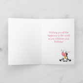 koe - gelukkige verjaardagskaart kaart (Binnen)