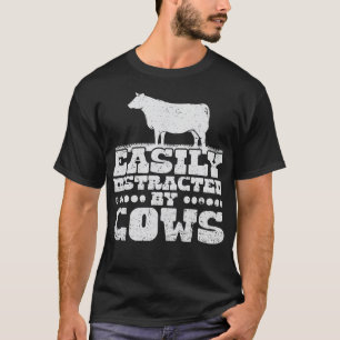 Koe gemakkelijk verstoord door Koeien Vrouwen Mann T-shirt