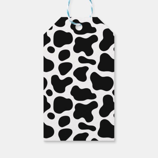 koe Genderneutrale Verjaardag Cadeaulabel (Achterkant)