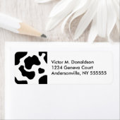 Koe gepersonaliseerde retour adreslabels afdrukken etiket (Insitu)