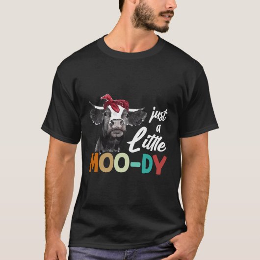 Koe - Gewoon een beetje Moo-Dy - Koe's Lover - Gra T-shirt (Voorkant)