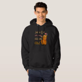 Koe gewoon een meisje dat houdt van Highland Koeie Hoodie (Voorkant volledig)