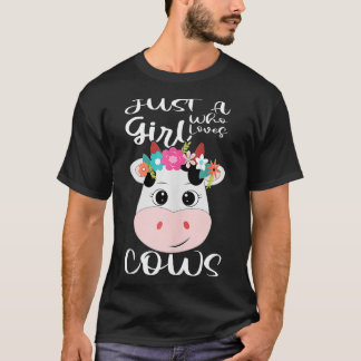 Koe gewoon een meisje dat van de Koe boer Butcher  T-shirt