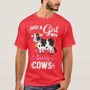 Koe gewoon een meisje dat van Koe boer houdt T-shirt