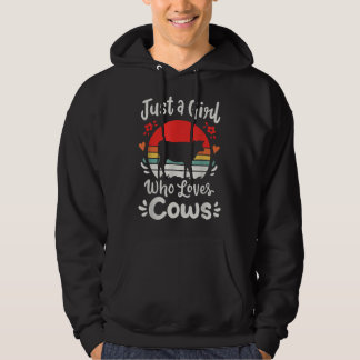 Koe gewoon een meisje dat van Koeien houdt Hoodie