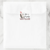 Koe Gewoon Moo-velous Tshirts en geschenken Ronde Sticker (Tas)