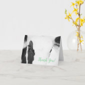 Koe gezicht close-up Baby shower dank u kaart groe (Gele Bloem)