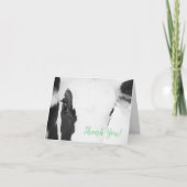 Koe gezicht close-up Baby shower dank u kaart groe (Voorkant)