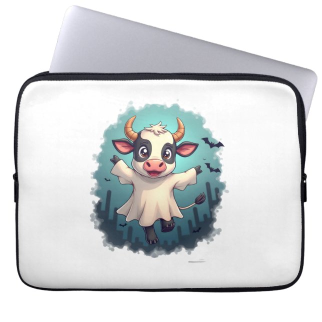 Koe Ghost Boo-levard Laptop Sleeve (Voorkant)