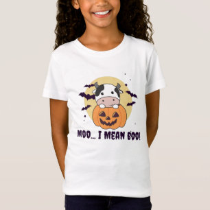 Koe Ghost Cute Kawaii Halloween Moo I Mean Boo T-shirt