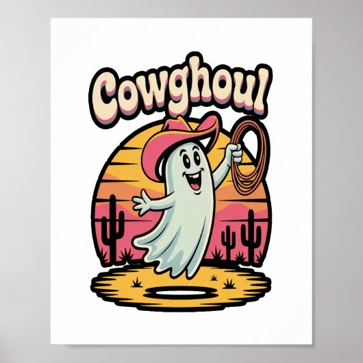 Koe Ghoul Halloween Spooky Poster (Voorkant)