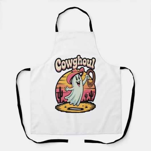 Koe Ghoul Halloween Spooky Schort (Voorkant)