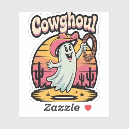 Koe Ghoul Halloween Spooky Sticker (Vel)