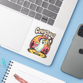 Koe Ghoul Halloween Spooky Sticker (Laptop met iPhone)