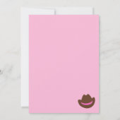 Koe Girl Birthday Uitnodiging (Achterkant)