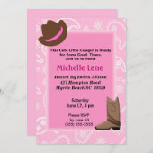 Koe Girl Birthday Uitnodiging (Voorkant / Achterkant)