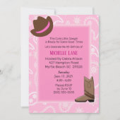 Koe Girl Boots en Pet Birthday Kaart (Voorkant)