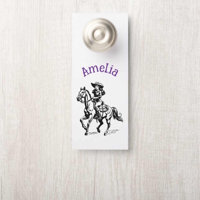 Koe Girl Deurhanger (Op knop)