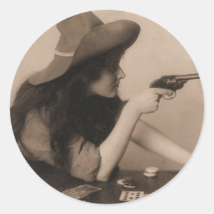 Koe Girl Ronde Sticker