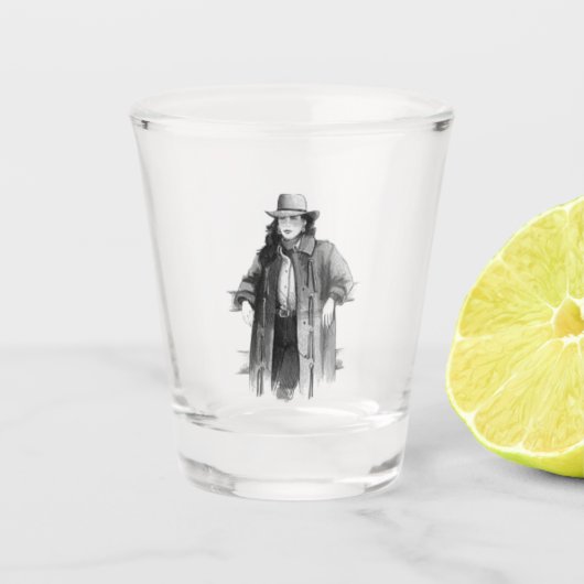 Koe Girl Shot Glas (Voorkant)
