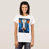 Koe glas in lood t-shirt (Voorkant volledig)