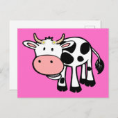 Koe glimlachen met dagen briefkaart (Voorkant / Achterkant)