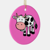 Koe glimlachen met dagen keramisch ornament (Rechts)