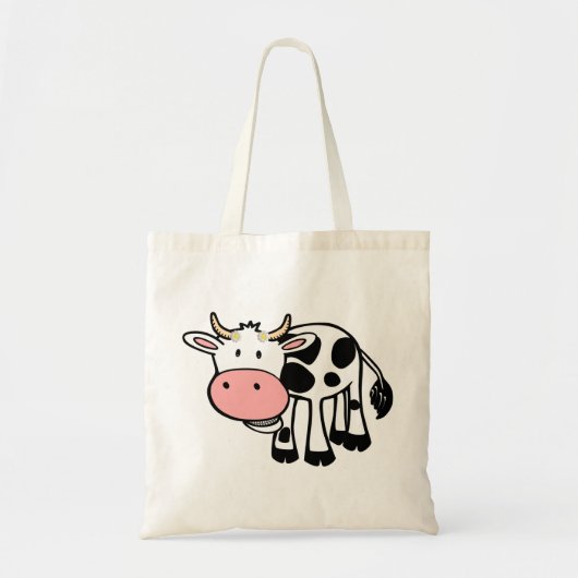 Koe glimlachen met dagen tote bag (Voorkant)