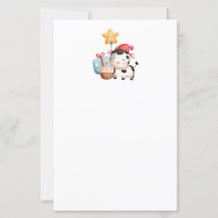 Koe glimlachen Schattige verjaardag