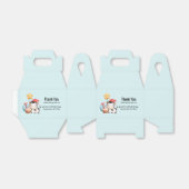 Koe glimlachen Schattige verjaardag Bedankdoosjes (Uitgevouwen)