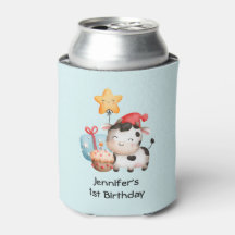 Koe glimlachen Schattige verjaardag