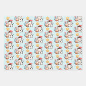 Koe glimlachen Schattige verjaardag Inpakpapier Vel (Voorkant 3)