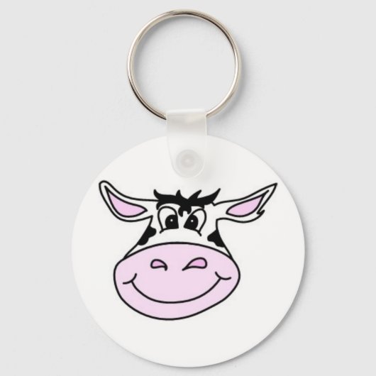 Koe glimlachen sleutelhanger (Voorkant)