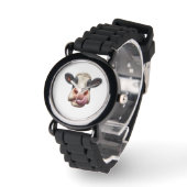 Koe glimlacht. horloge (Hoek)