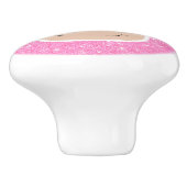 Koe Glitter Keramische Knop (Zijkant)