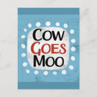 Koe Goes Moo Briefkaart