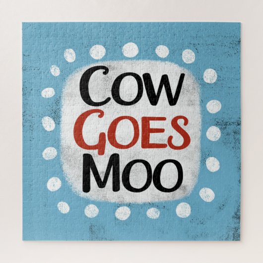 Koe Goes Moo Jigsaw Puzzel (Verticaal)