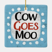 Koe Goes Moo Ornament (Achterkant)