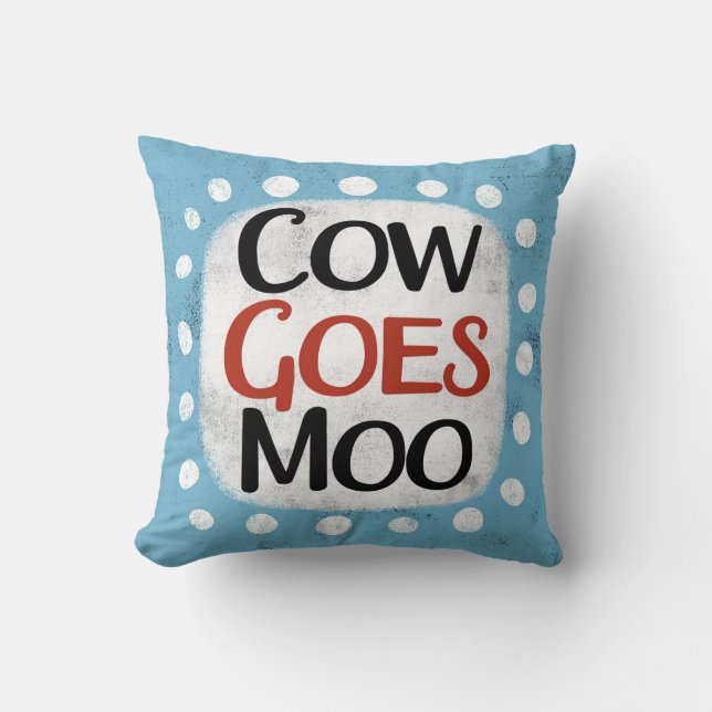Koe Goes Moo Sierkussen (Voorkant)