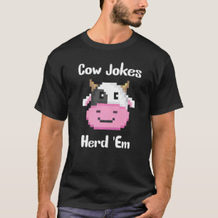 Koe Grappen Koppel 'em Sarcastische Puns Koe Grap T-shirt