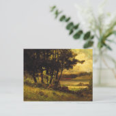 Koe Grazing nabij de rivier - Edward Banister Briefkaart (Staand voorkant)