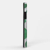 Koe Groen en Wit Monogram Case-Mate iPhone Case (Achterkant/rechts)