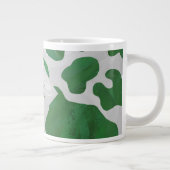 Koe Groen en Wit Monogram Grote Koffiekop (Rechts)