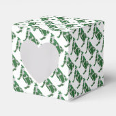 Koe Groen en Wit Silhouette Bedankdoosjes (Voorkant Zijde)